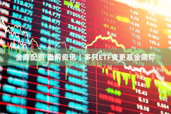 金鼎配资 盘前资讯｜多只ETF变更基金简称