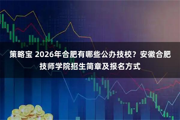 策略宝 2026年合肥有哪些公办技校？安徽合肥技师学院招生简章及报名方式