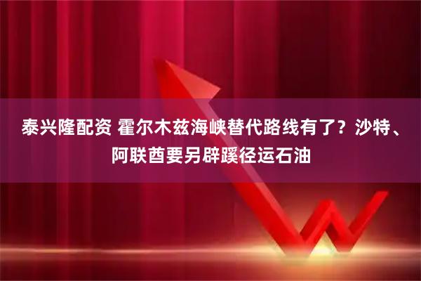 泰兴隆配资 霍尔木兹海峡替代路线有了？沙特、阿联酋要另辟蹊径运石油