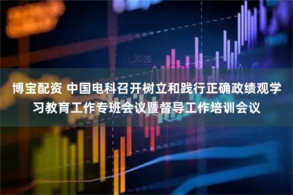 博宝配资 中国电科召开树立和践行正确政绩观学习教育工作专班会议暨督导工作培训会议