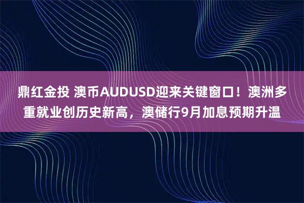 鼎红金投 澳币AUDUSD迎来关键窗口！澳洲多重就业创历史新高，澳储行9月加息预期升温
